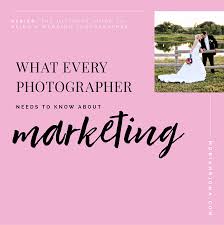 Without giving some customers a positive experience, there in the wedding photography industry, we often book weddings a year (or longer) in advance. Photographer Marketing What You Need To Know