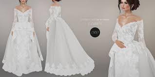 And one of them was blue. Beo Elisabeth Wedding Gown Sims 4 Wedding Dress Sims 4 Dresses Sims 4