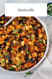 Ratatouille Once Upon A Chef Recipe Recipes Eggplant Recipes Ratatouille Recipe