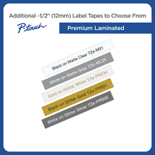 Design your custom label using the templates and tools from adobe spark post. Brother P Touch Tze335 12mm White On Black Laminated Tape