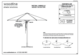 Mistral Umbrella Assembly Sa Woodline Shade Solutions