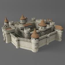 Ready Medieval Castle 3d Model In 2020 Medieval Castle Castle Medieval