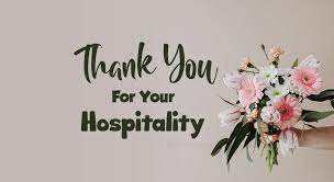 Thank you messages for dinner invitation. 90 Thank You For Your Hospitality And Generosity Wishesmsg
