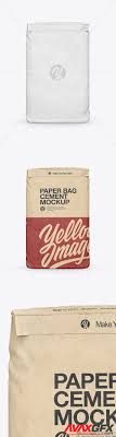 Download 12 Kraft Paper Cement Bag Mockup Psd PSD Mockup Templates