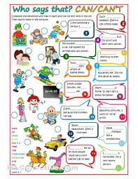 Identify The Tenses Then Match Them With The Correct Description Who Says That Can Can T Ingles Para Criancas Licoes De Gramatica Atividades Em Ingles Para Criancas