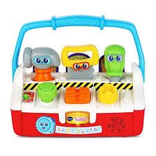 The Toolbox Plays Encouraging Songs And Phrases Every Time A Tool Is Inserted Or Removed Rewarding Play And Cleaning Up In 2020 Early Learning Toys Vtech Learning Toys