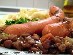 Echt Schwabisch Linsen Mit Spatzle Und Saitenwurstle Rezept Linsen Mit Spatzle Schwabische Gerichte Lebensmittel Essen