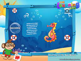 Teach Your Kids About Sea Horses And Many Other Sea Creatures Through This Interactive Educational App Sea Sea Kids App Sea Creatures For Kids Learning Apps