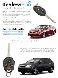 There is a small trick to get the fob open and that is to remove the glove box key by pushing the silver button and use it to push open a small slot that is revealed. Amazon Com Keyless2go Replacement For Keyless Entry Remote Head Car Key Fob For Select Subaru Tribeca Legacy Outback Vehicles That Use 57497ag48a Automotive