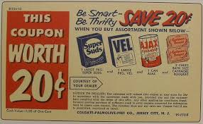 1950s Vintage Ajax Colgate Palmolive Vel Detergent Advertisement Postcard Coupon New Jersey Old Commercials Colgate Palmolive Coupons