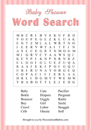 Free Printable Baby Shower Games Personalized Babies