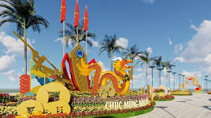 There are 15 flower decoration positions and 6 lighting decorations for  Spring and Tet celebrations.