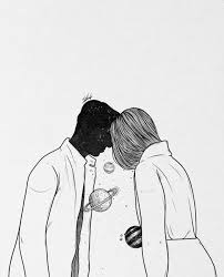 Sharing Night Thoughts Illustration Art Drawing Easy Love Drawings Art Drawings Simple