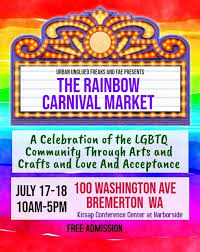 Presented by columbia hospitality and kitsap conference center at bremerton harborside. Urban Unglued Rainbow Carnival Market Kitsap Conference Center At Bremerton Harborside 17 July 2021
