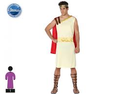 Sottoveste bianca con bordure in raffinata passamaneria dorata, lorica marrone, mantello rosso leggero ed elegante. Costume Da Soldato Romano Centurione Vestito Da Antico Guerriero Gladiatore Roma Ebay