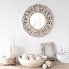 Espejo Redondo Con Marco Calado D 40 Akola Maisons Du Monde Espejos Redondos Espejos Muebles De Comedor