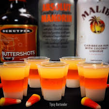 Candy Cane Jello Shots The Tipsy Bartender Recipe Halloween Jello Shot Recipes Candy Corn Jello Shots