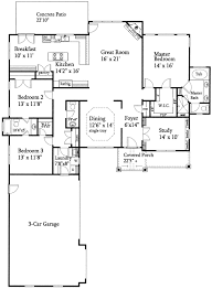 The beauty of a ranch style home is how flexible they are. Open Floor Plan Split Ranch Architectural House Plans 114492