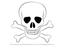 Learn How To Draw Skull With Crossbones Skulls Step By Step Drawing Tutorials Skulls Drawing Skull Drawing Drawing Tutorial