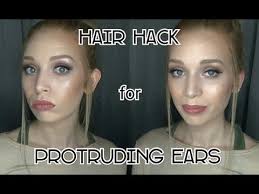 High Ponytail Trick That Hides Big Ears Youtube Ears That Stick Out Ponytail Trick Ear Hair