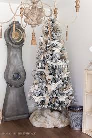 Two Flocked Christmas Trees A Review So Much Better With Age The needles and branches of a christmas tree can be permanently coated in a mixture of rayon lint and glue. so much better with age