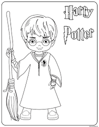 Coloriage Harry Potter Dessin Harry Potter à imprimer