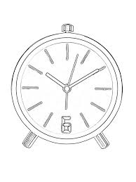 Illustration about alarm clock coloring page, useful as coloring book for kids. Alarm Clock Color Page 1001coloring Com