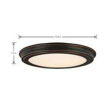 24w led ceiling light unicozin square led panel lights 150w equivalent 2000lm daylight white 6000k 29 5 x 3 8 cm surface mounted led ceiling lamp fittings for kitchen this fixture comes in several sizes ranging from 10 to 14 inches and it has a simple silver design that will look at home in any kitchen. Commercial Electric 13 In Oil Rubbed Bronze Led Ceiling Flush Mount 8 Pack Jju3011l Orb 8p The Home Depot