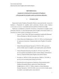 Departamentul de pregãtire a personalului didactic este o entitate academicã și profesionalã. Modulul Psihopedagogic