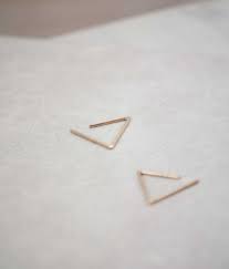 Triangle Hoop Earrings Silver Or Vermeil Rose Gold Geometric Hoops Earrings Minimal Hoops Geometric Earrings Modern Hoop Earrings Geometric Hoop Earrings Green Gemstones Jewelry