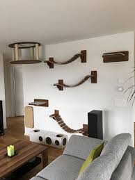 Cat Climbing Wall By Goldtatze Catfurniture Katzenmobel Cat Catfurniture Climbing Goldtatze Katze Katzen Kletterwand Katzenzimmer Katzen Spielplatz