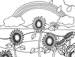 Sunflowers have inspired many artists throughout history. Sunflower Plant Floracoloringpage Sunflower Coloring Pages Bunny Coloring Pages Summer Coloring Pages