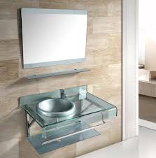 90cm silver bathroom vanity with bowl
