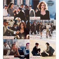 Моника беллуччи, джузеппе сульфаро, лучиано федерико и др. Malena French Lobby Cards 9x12 In 2000 X6