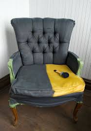 Diy Fabric Chair Makeover With Paint Fabric Chairs Makeover Painting Fabric Chairs Painting Upholstered Furniture