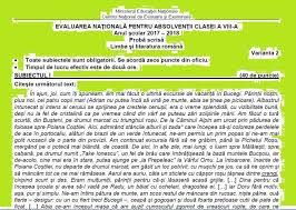 In compunerea ta trebuie sa folosesti atat naratiunea , cat si descrierea , sa relatezi la persoana 1 si sa alegi un titlu sugestiv. Update Subiectul Complet La Limba Èi Literatura RomanÄ Evaluarea NaÈionalÄ 2018 Portal Mytex Ètiri BraÈov