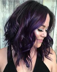 This Color Is Stellar Hair Color Purple Dark Purple Hair Hair Styles