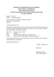 Tentunya dalam melakasanakan berbagai kegiatan, sesekali osis akan menggunakan surat/undangan resmi (formal). 4 Contoh Surat Resmi Dalam Bahasa Inggris Dan Cara Penulisannya