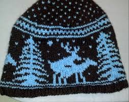 Fo Fornicating Deer Hat One Of My First Stranded Knitting