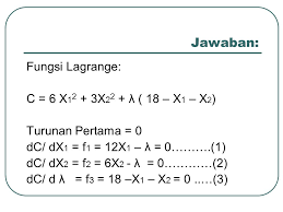 Contoh soal getaran dan gelombang kelas 8. Optimasi Dengan Kendala Kesamaan Oleh Tim Matematika Ppt Download