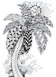 Adult coloring books designed for adults feature complex, engaging patterns that are a satisfying challenge to complete and that require enough focus this coloring book has pages that are simple enough for kids and others that are advanced enough to challenge even the experienced adult artist. Palm Tree Palm Tree Drawing Tree Tattoo Color Tree Sketches