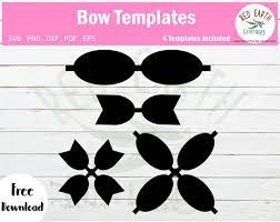 Free Hair Bow Template For Cricut Free Hair Bow Template Pdf File Free Cricut Hair Bow Template Free 4 Loop Hair Bow Template Free Four Loop Hair Bow Templa Bow Template