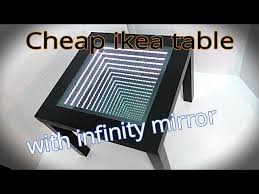 I made a video tutorial of how i made it. How To Make Cool Coffee Table With Infinity Mirror From Cheap Ikea Table Youtube