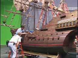 Modelmaker Working On Jolly Roger Miniature
