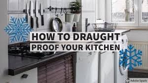 (assuming 3.5″ deep cabinet, and 2×6 + 2×2 = 7″ depth) How To Draught Proof Your Kitchen Youtube