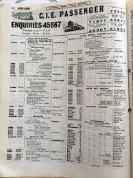 Coras Iompair Eireann Cie Page From The 1953 Eire Telephone Directory Eire Dublin Cie