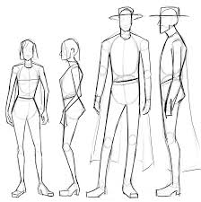 Body Template For Tall Man And Short Woman Body Template Fashion Illustration Fashion Illustration Poses