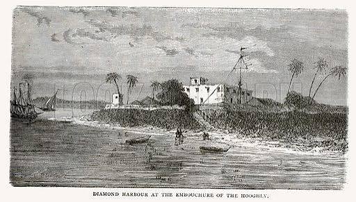 Diamond harbour at the Embouchure of the Hooghly stock image | Look and Learn