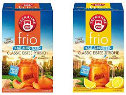 Frio, a 'fɾiu, 'fɾia i adj (superl frigidíssimo) 1. Teekanne Frio Eistee Doppelpack Classic Eistee Pfirsich Und Zitrone 2 X 45g Amazon De Lebensmittel Getranke