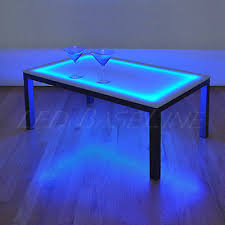 Crafted to stand the test of time, the oval coffee table is constructed from white oak to bring a light and airy feel to your home while adding just the right amount of warmth and dimension. 19 Lighted Bar Coffee Table Modern Color Changing 1 033 48 Picclick